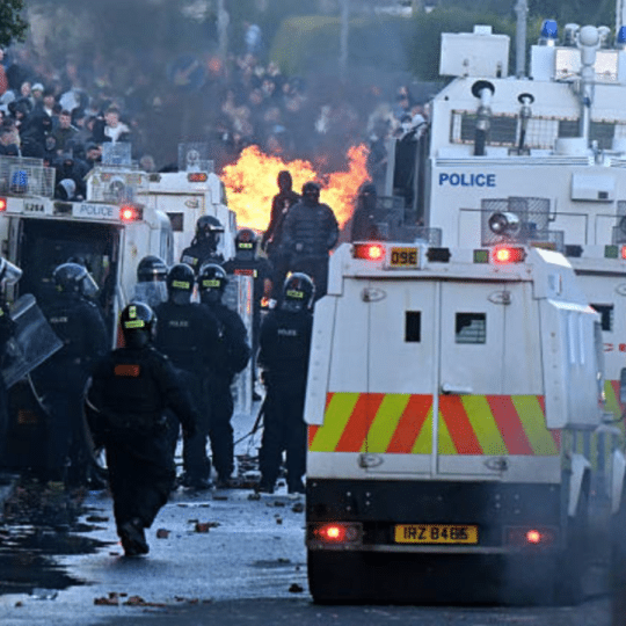 Belfast burns, while Met chief points finger at Iran and Russia