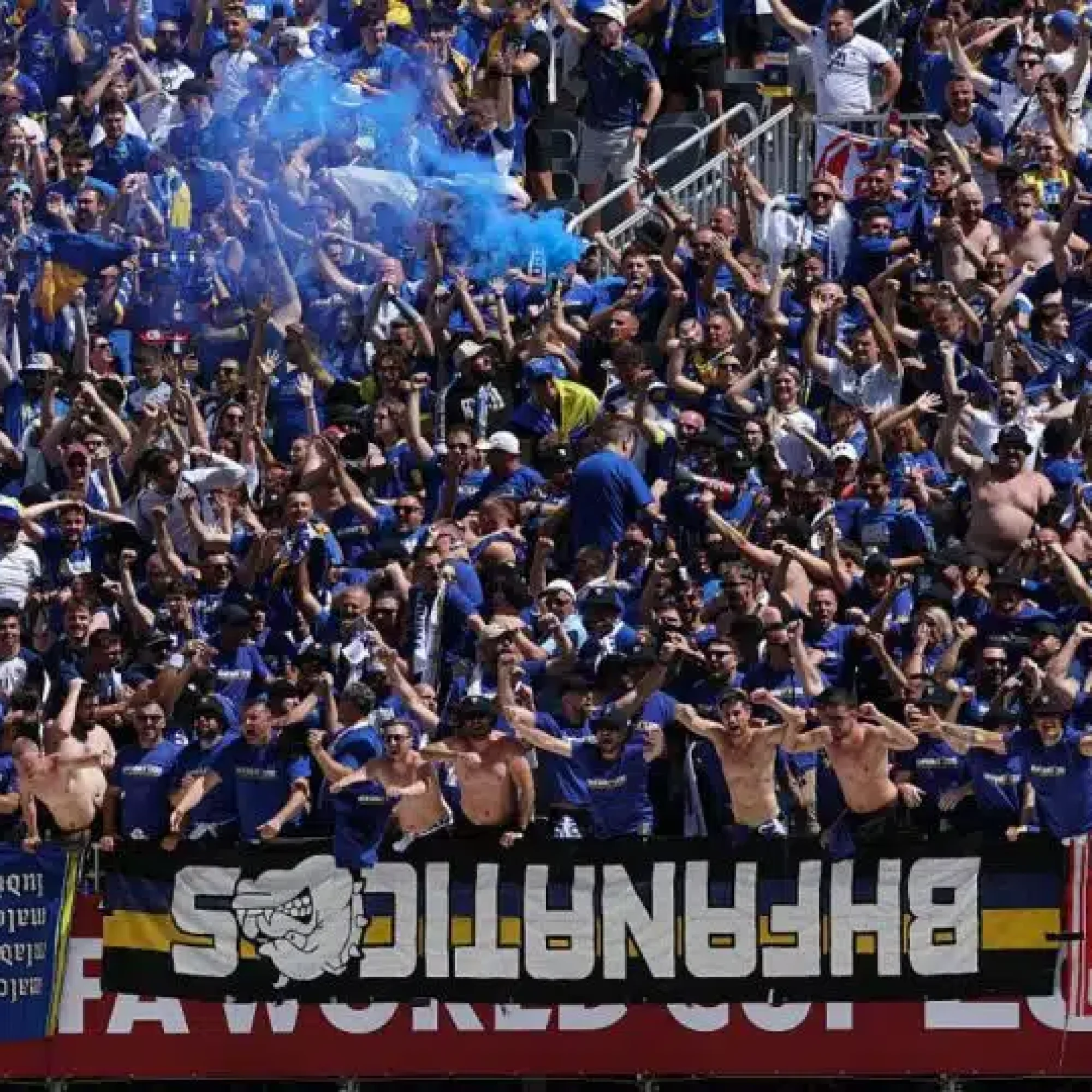 Watch: Bosnia fans chant for Palestine before match vs Canada