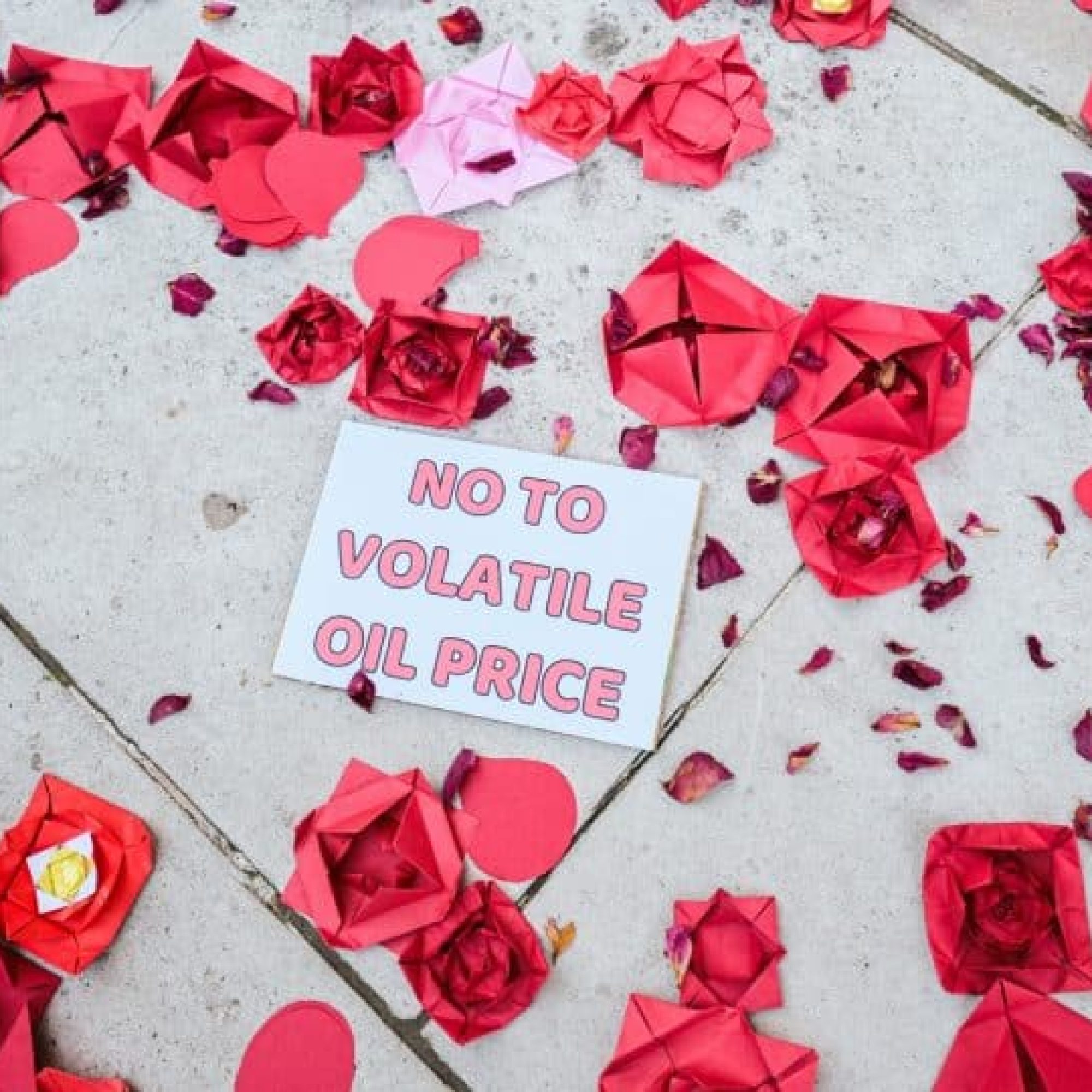 Christians use roses to remind chancellor the nation wants affordable energy