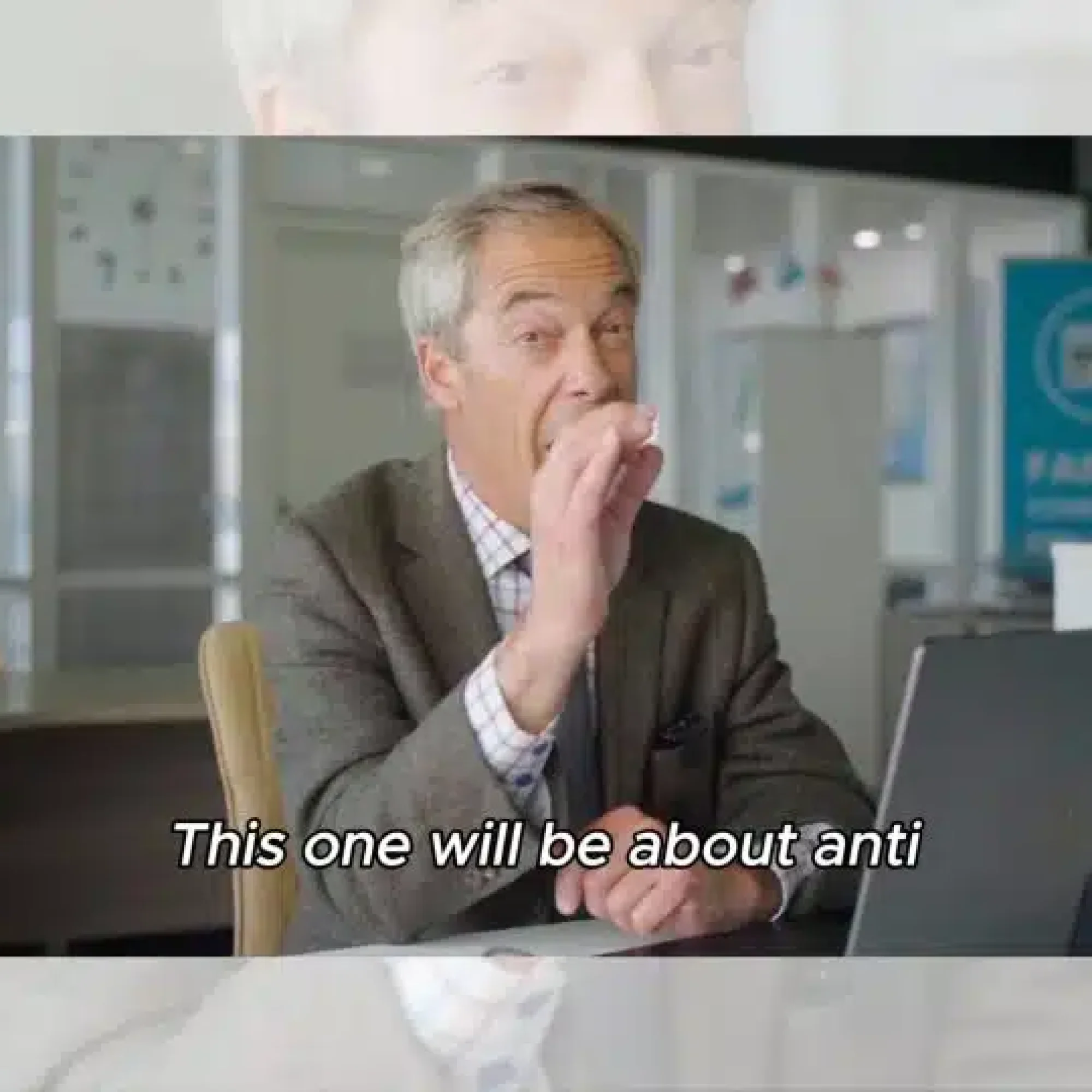 Farage announces plan to permanently duck the media