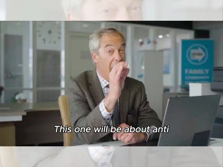 Farage announces plan to permanently duck the media