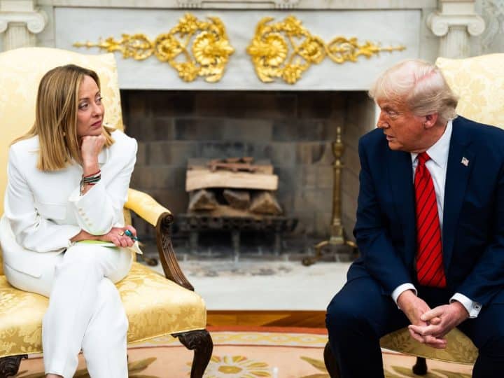 Meloni says Trump made up the claim that she begged him for a photo
