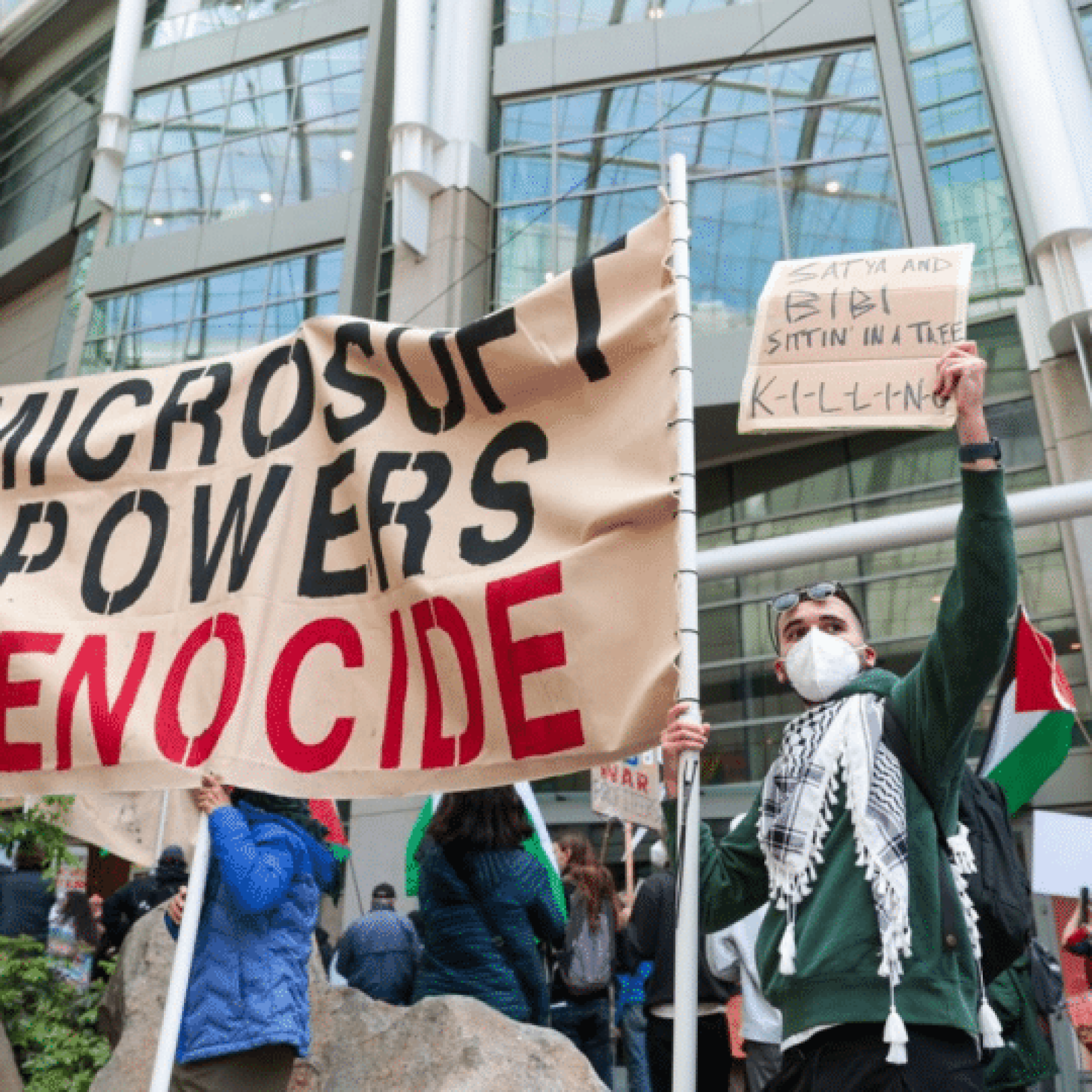 Heroes disrupt Dublin conference hosted by genocide-backing Microsoft
