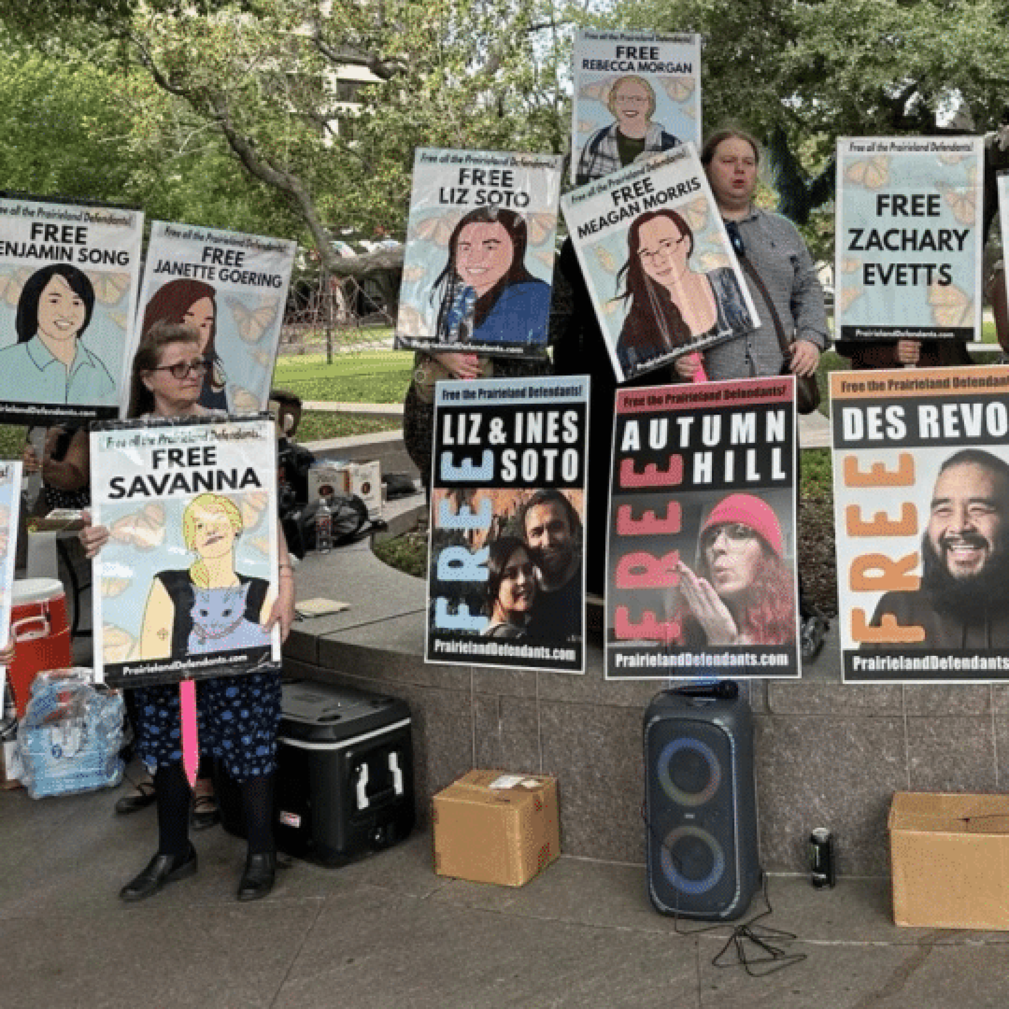 Anti-ICE protesters jailed for decades