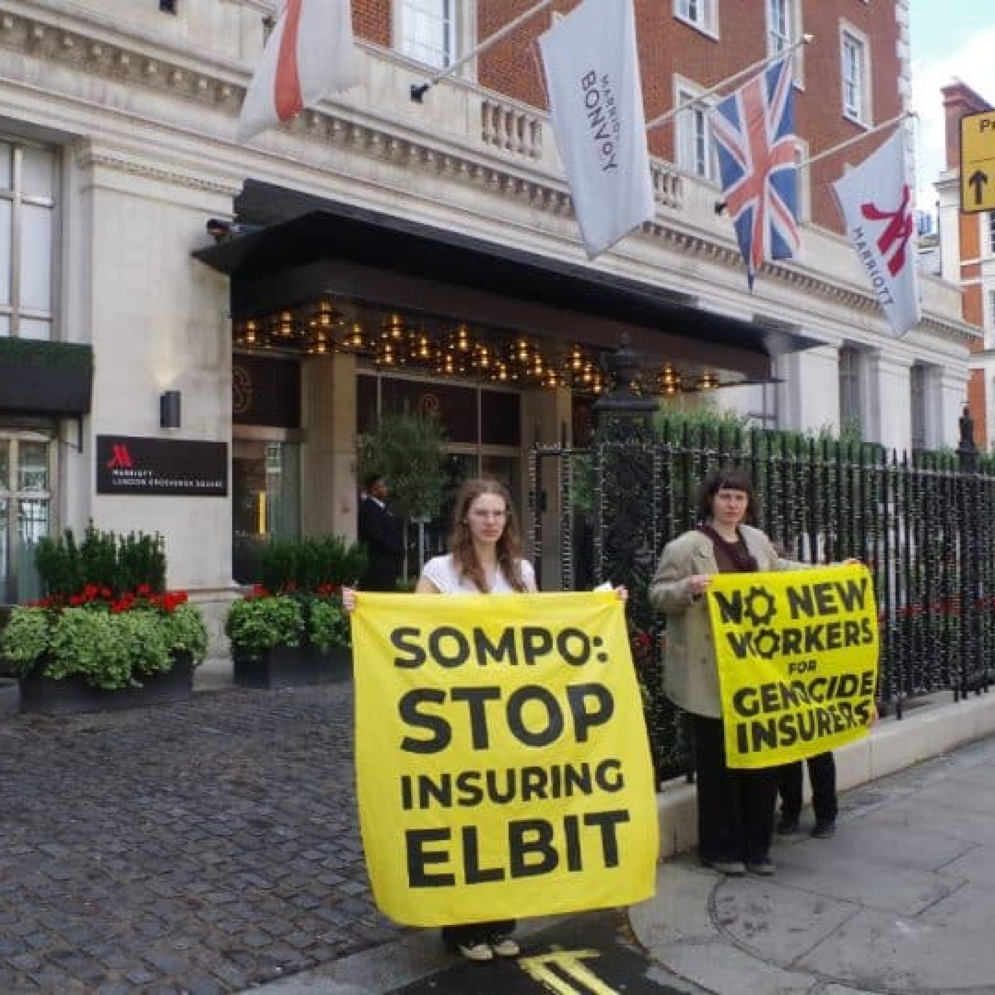 Student protesters defy event boss to expose arms insurance cover-up
