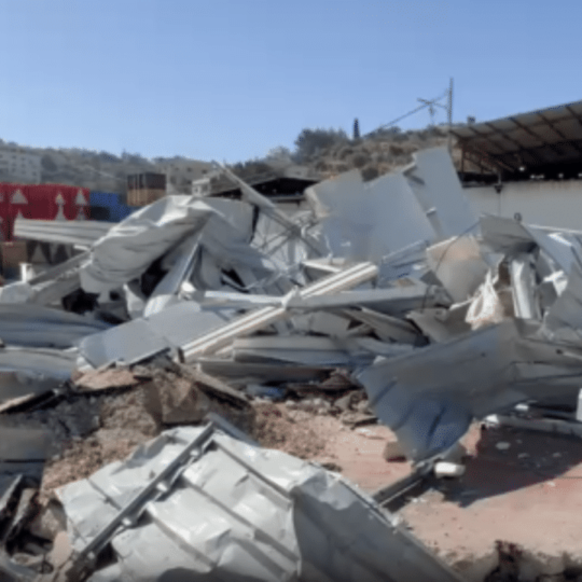 Israel destroys vital fruit and veg market in West Bank