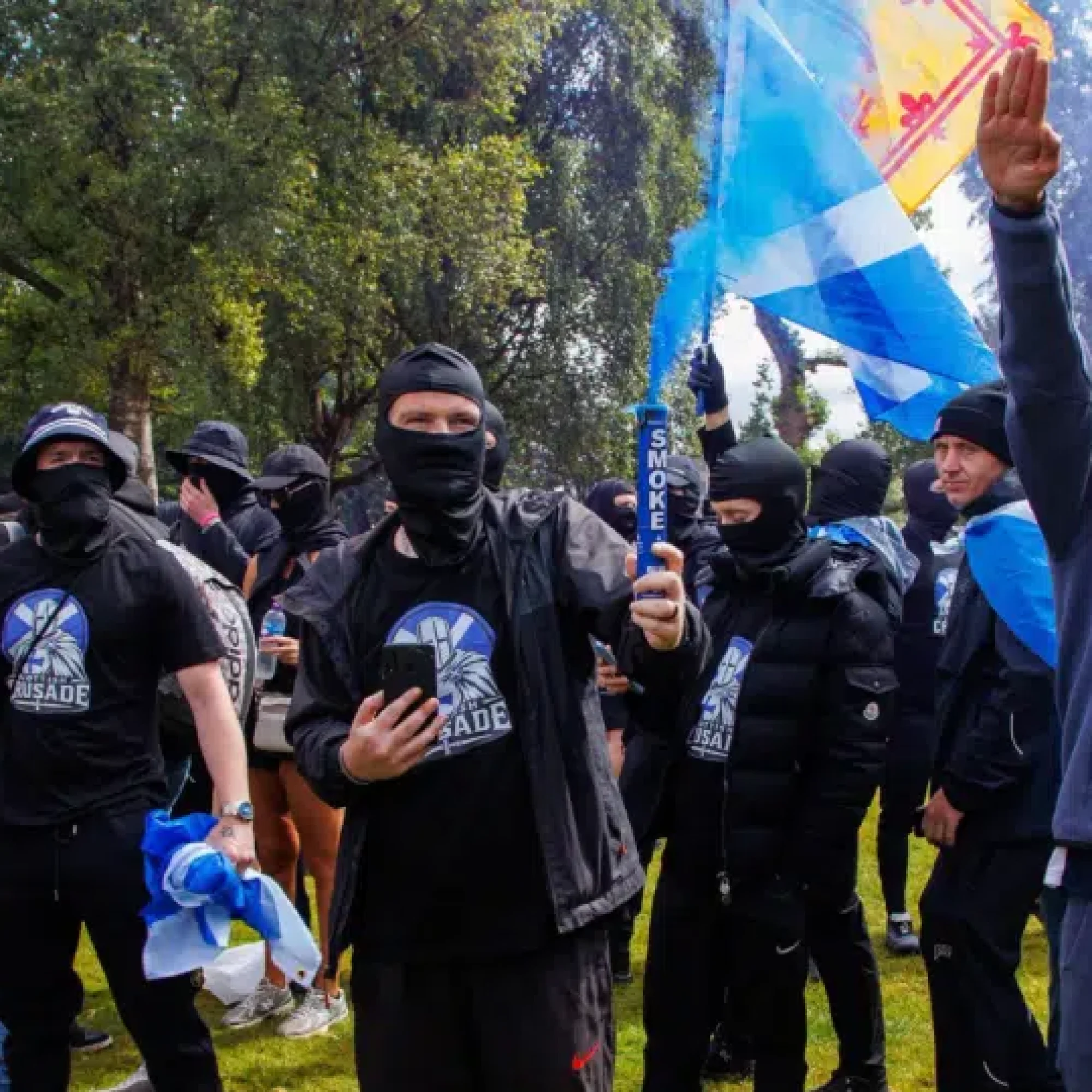 Reform quibble ‘Nazi’ label after councillor speaks at violent ‘Unite the Clans’ rally