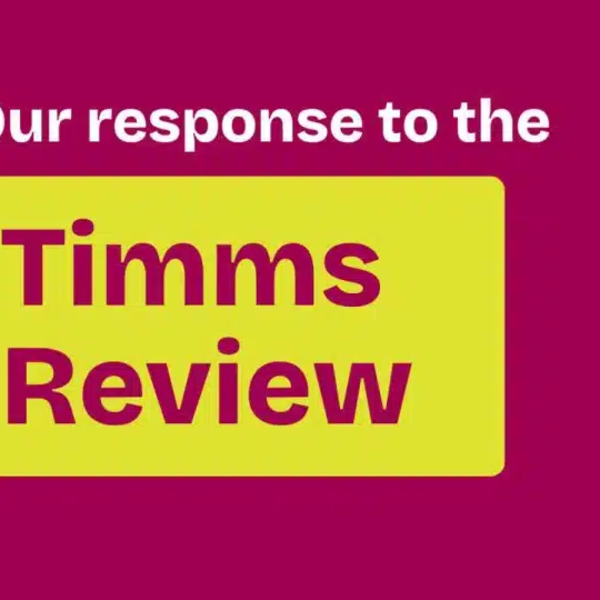 Disability charities and campaigning organisations react to the interim Timms Review