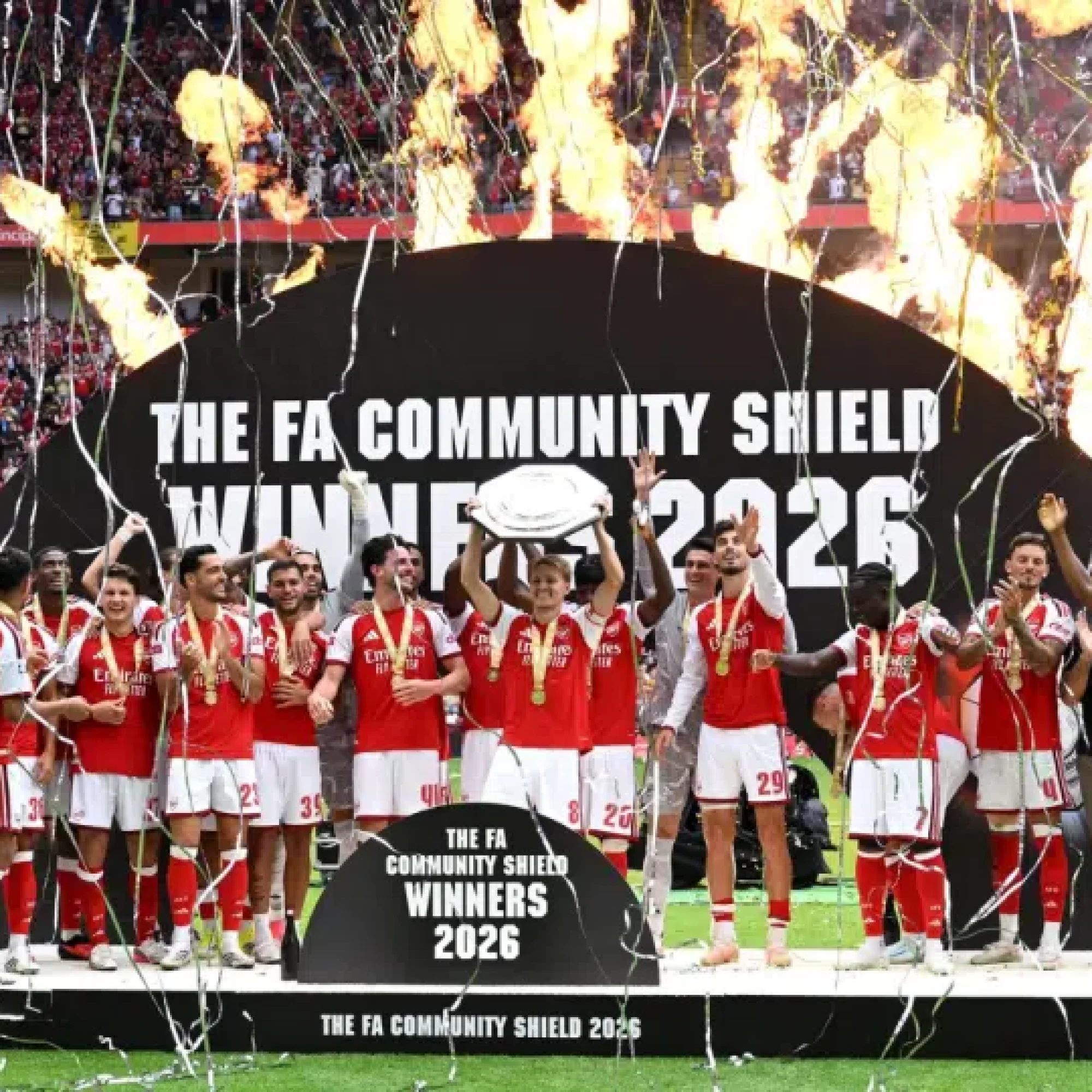 Calafiori, Havertz and Ødegaard fire the Gunners to Community Shield win over Man City